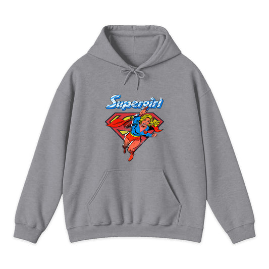 Supergirl Classic Flight Hoodie in Heather Gray