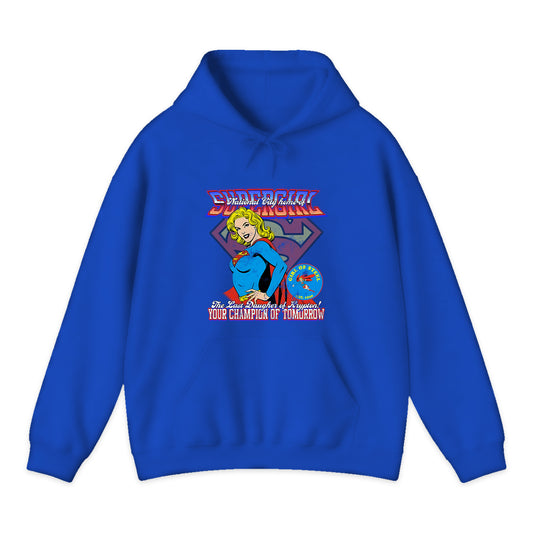 Supergirl National City Varsity Hoodie in Royal Blue