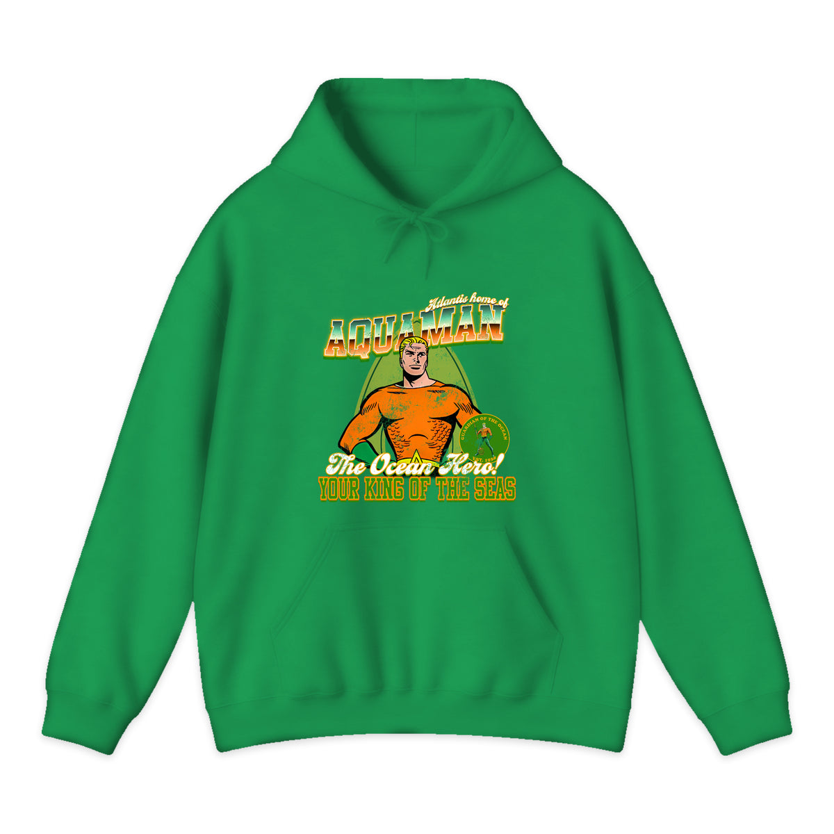 Aquaman Atlantis Varsity Hoodie in Bright Green