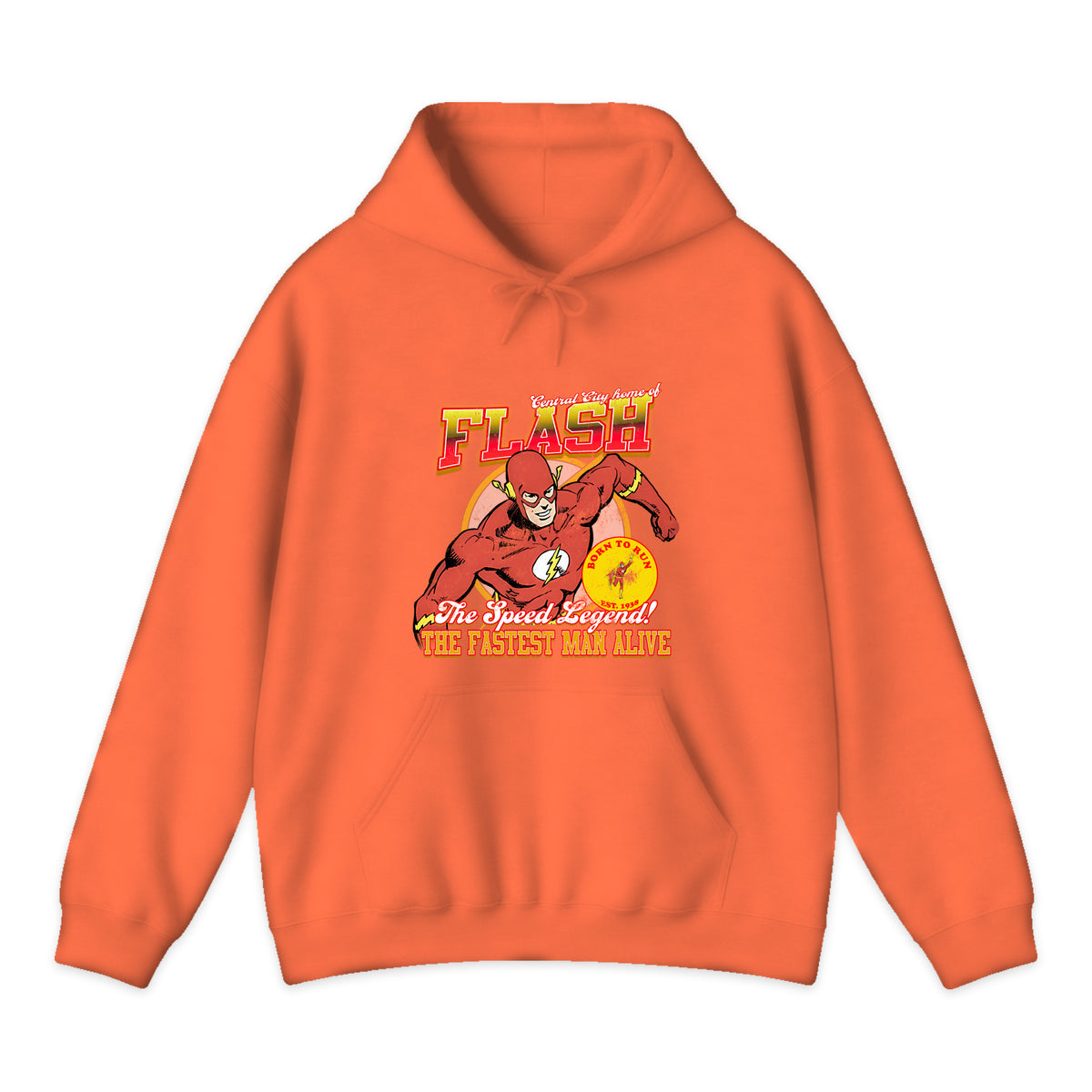 The Flash Central City Varsity Hoodie in Orange