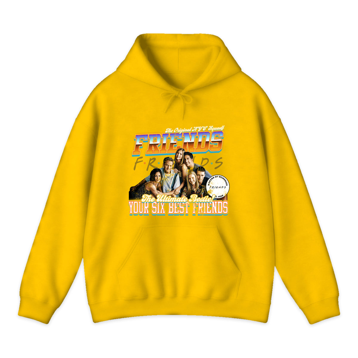 Friends Cast Varsity Hoodie in Golden Yellow