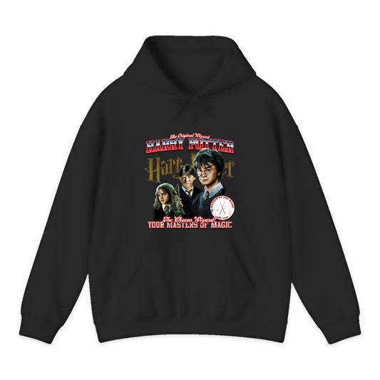 Harry Potter Trio Varsity Hoodie in Black
