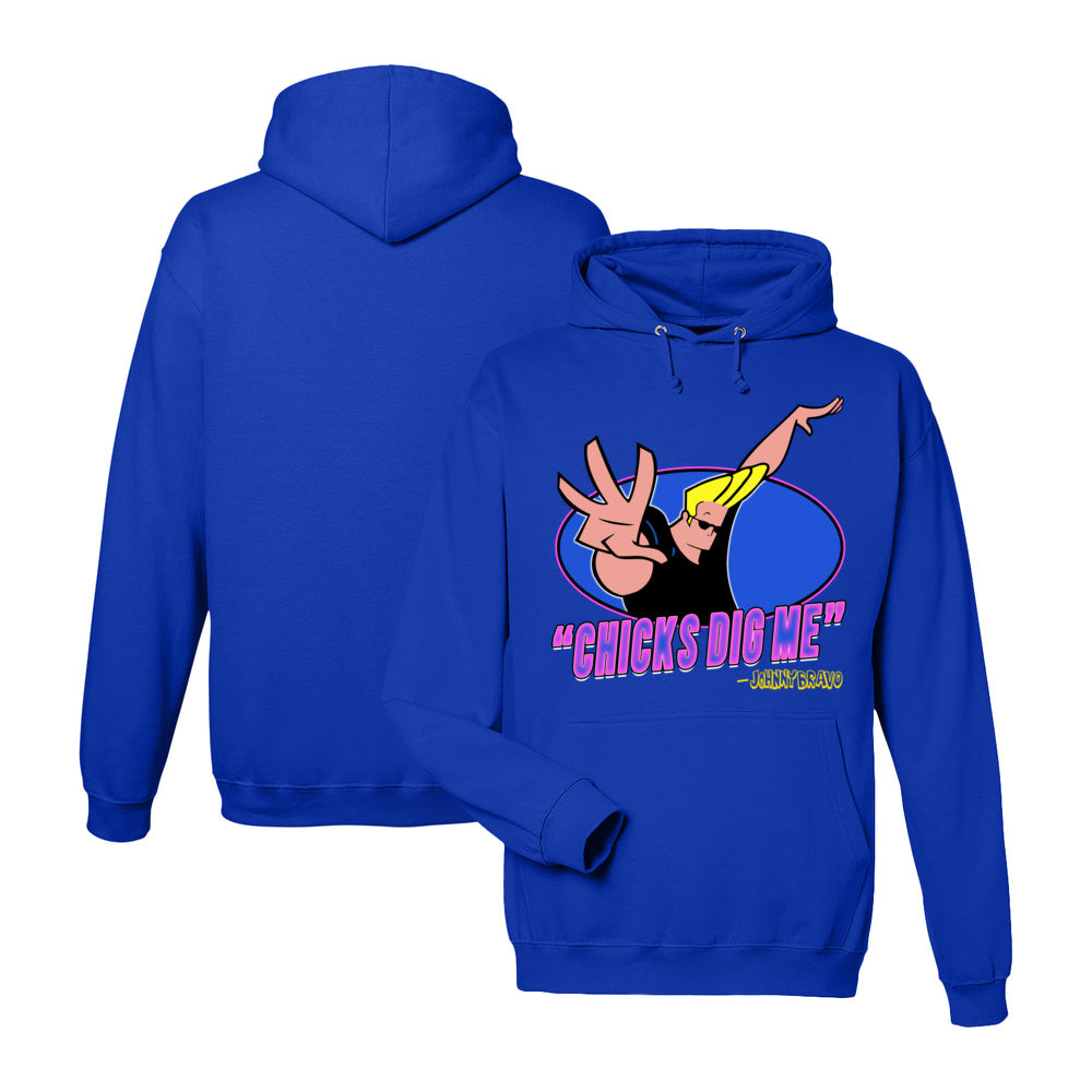 Johnny Bravo Hoodie in Royal Blue
