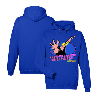 Johnny Bravo Hoodie in Royal Blue