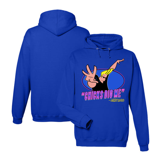 Johnny Bravo Hoodie in Royal Blue