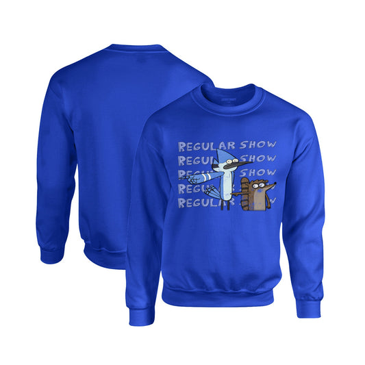 Regular Show Crewneck Sweatshirt in Royal