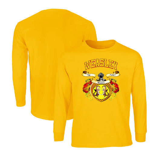 Harry Potter Long Sleeve T-Shirt in Athletic Gold