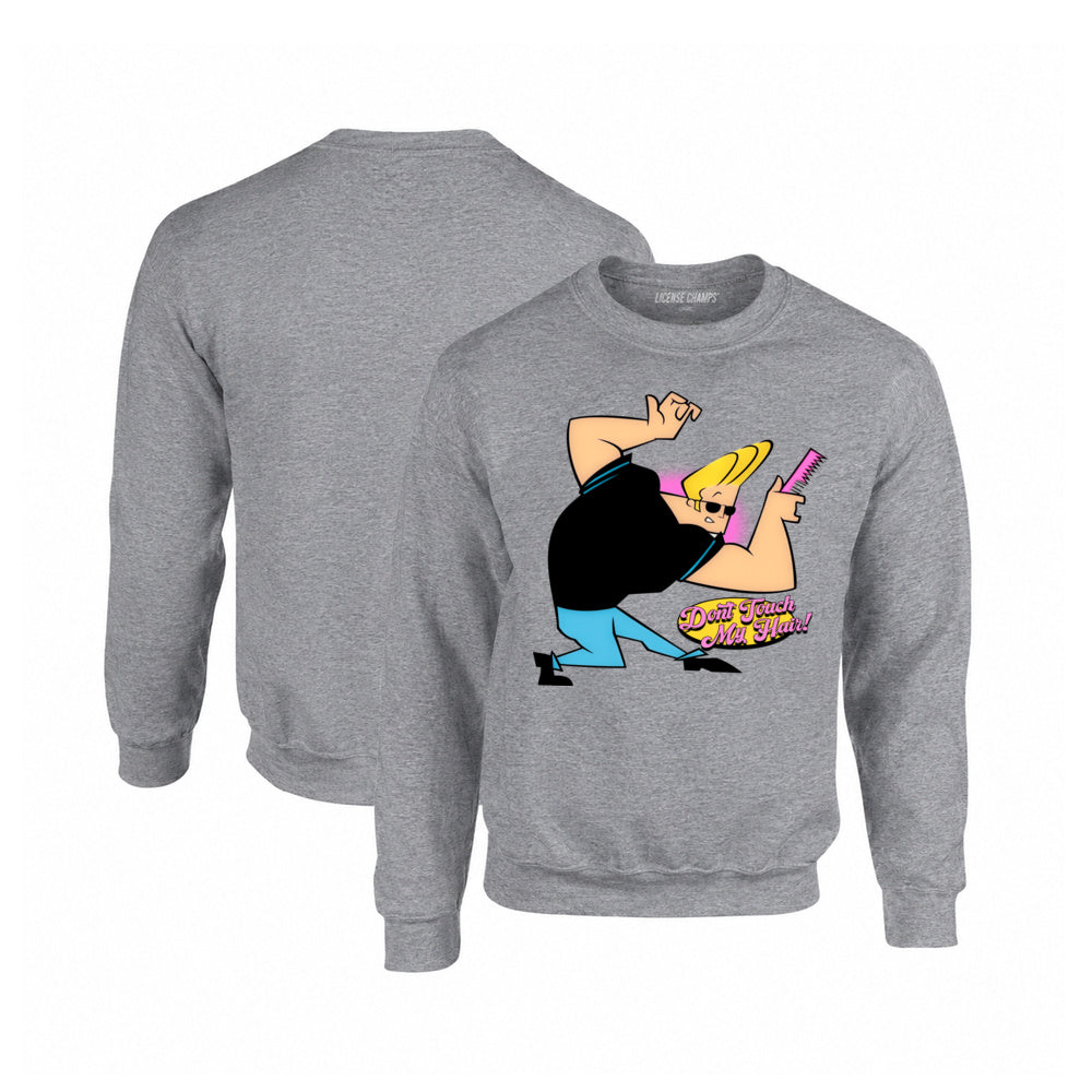 Johnny Bravo Crewneck Sweatshirt in Graphite Heather