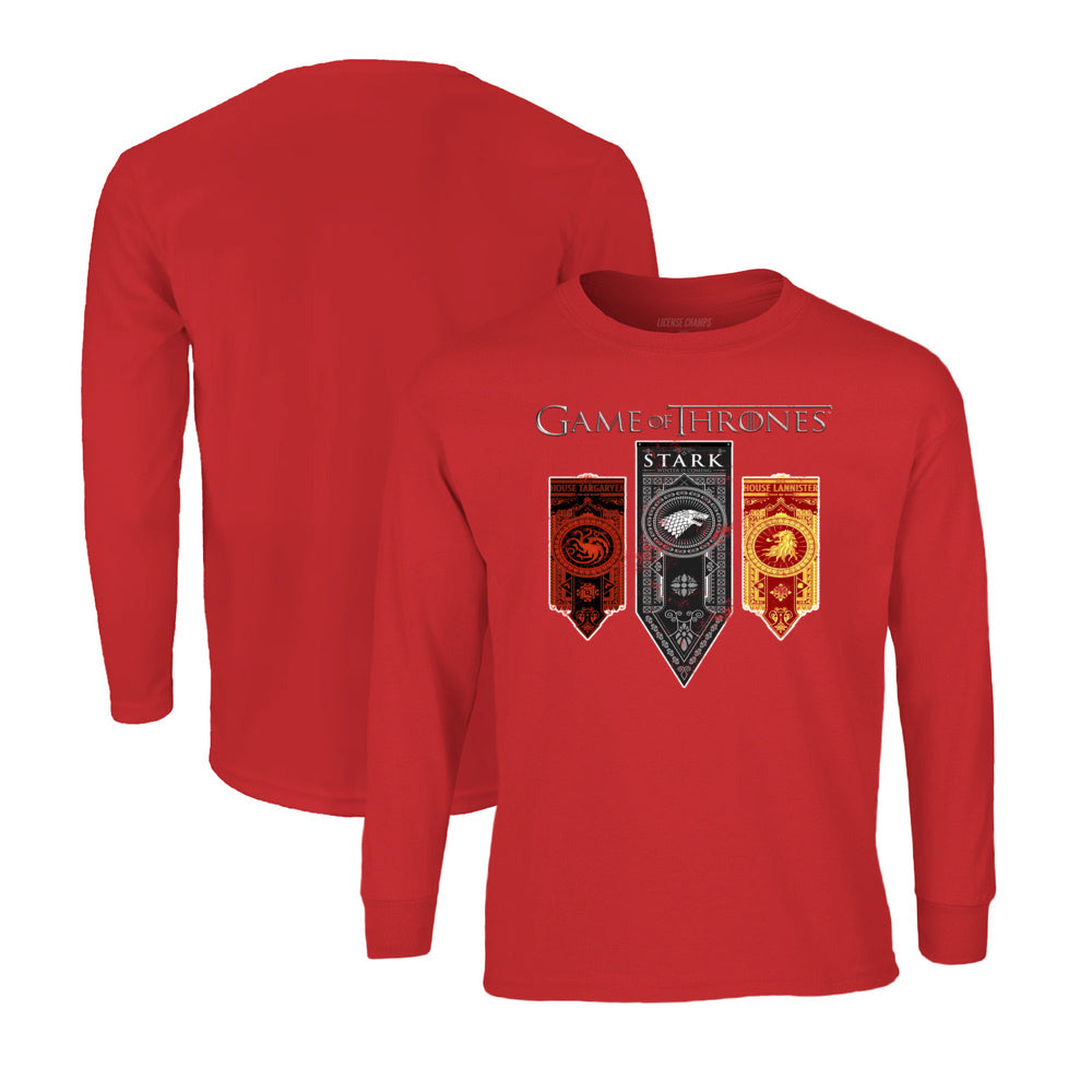 Game of Thrones Long Sleeve T-Shirt in Red