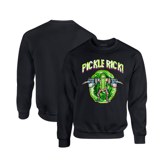 Rick and Morty Crewneck Sweatshirt in Black