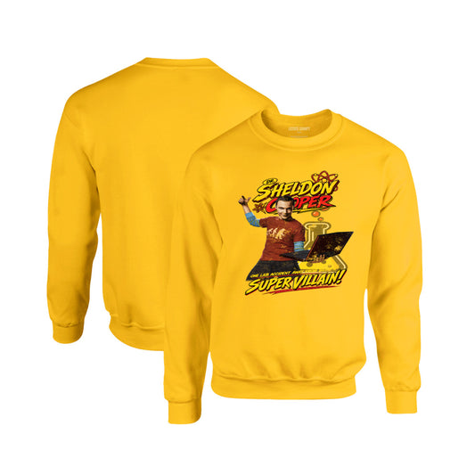 The Big Bang Theory Crewneck Sweatshirt in Athletic Gold