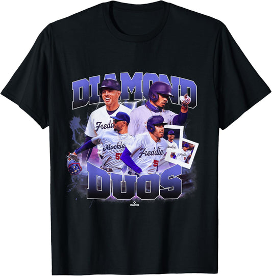 Mookie Betts & Freddie Freeman | LA Duos | MLBDDUO4004 T-Shirt