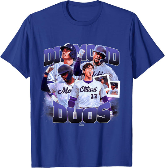 Mookie Betts & Shohei Ohtani | LA Duos | MLBDDUO4002-S T-Shirt