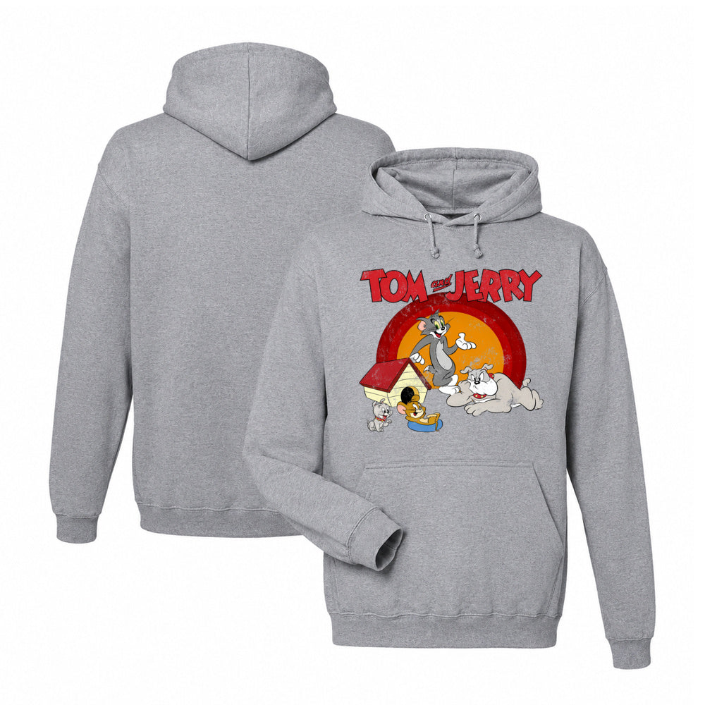 Tom and Jerry Hoodie in Graphite Heather