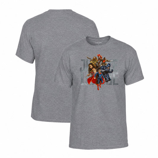 Justice League T-Shirt in Graphite Heather