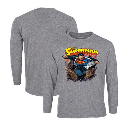 Superman Breaking Through Long Sleeve T-Shirt
