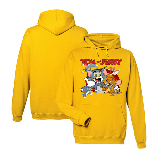 Tom and Jerry Hoodie in Athletic Gold