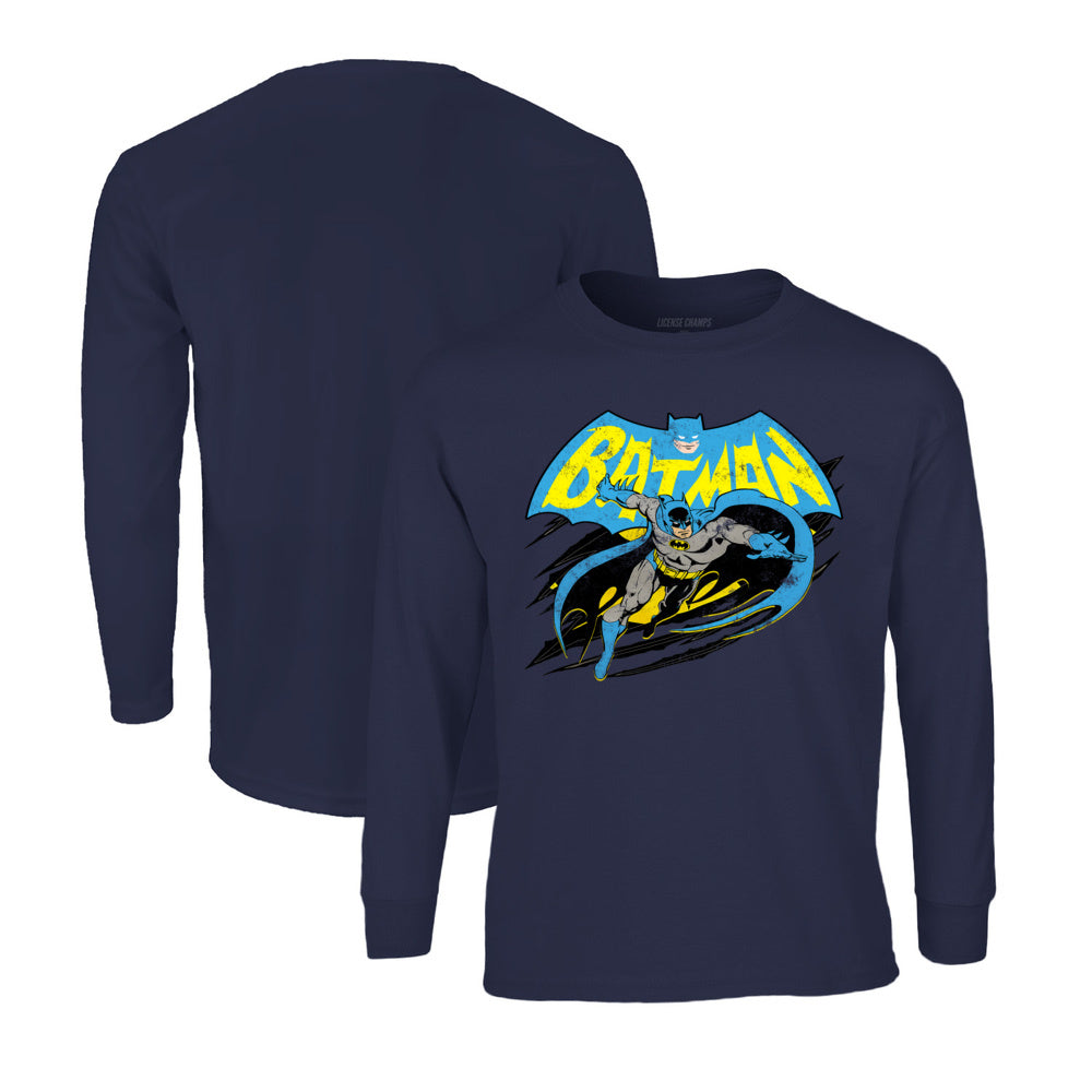 Batman Long Sleeve T-Shirt in Navy