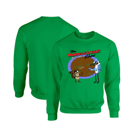 Regular Show Crewneck Sweatshirt in Kelly Green