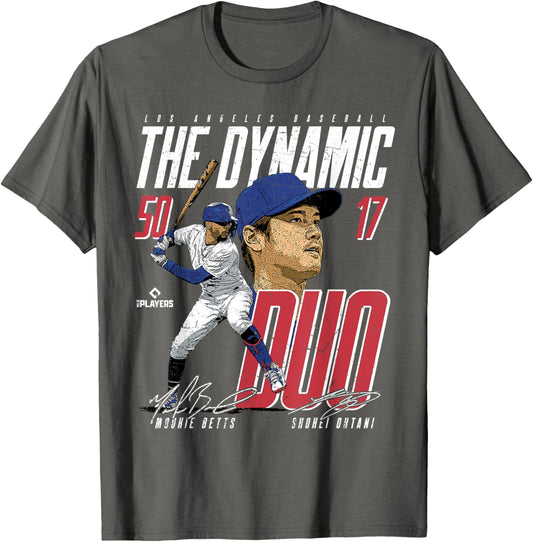 Mookie Betts & Shohei Ohtani | LA MLB Players | MLBDDUO3002 T-Shirt