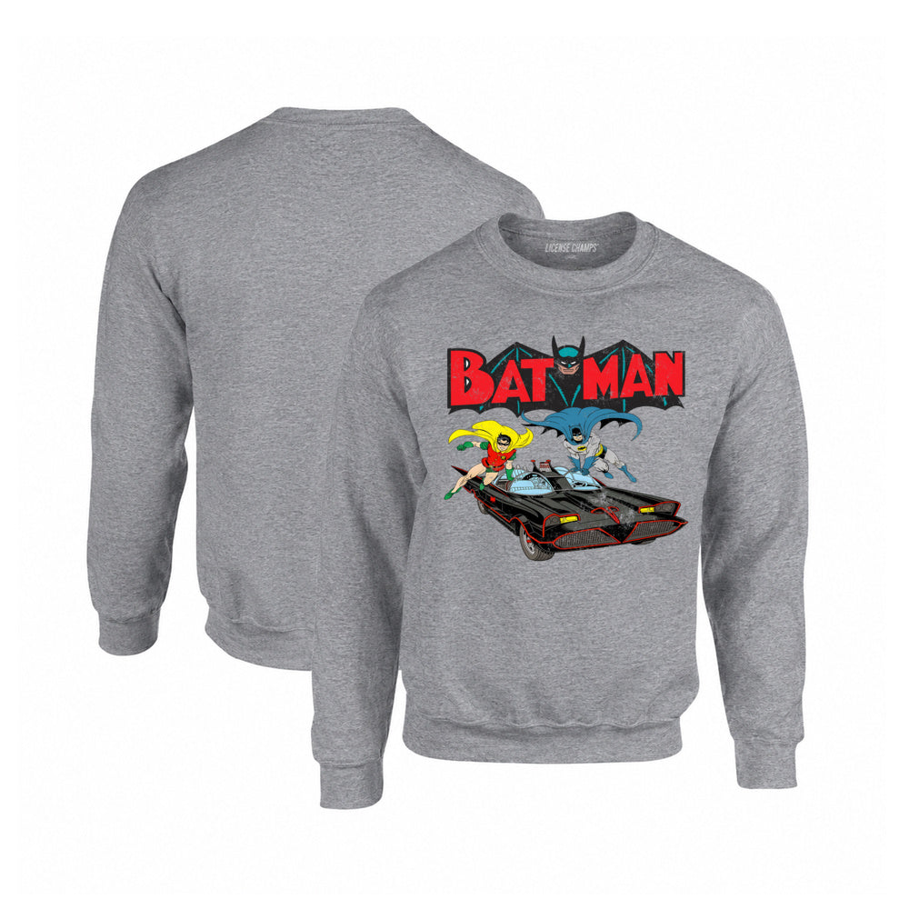 Batman and Robin Batmobile Crewneck Sweatshirt