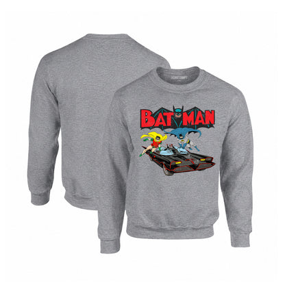 Batman and Robin Batmobile Crewneck Sweatshirt