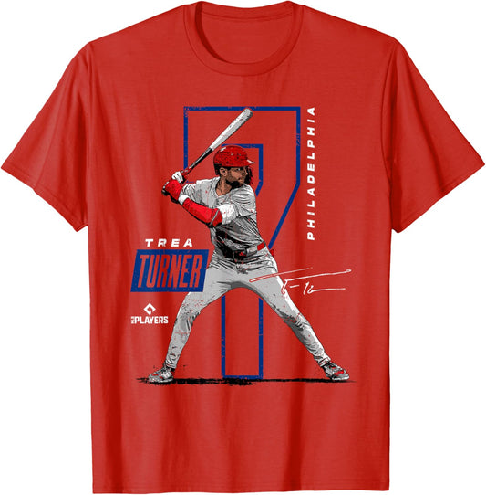 Trea Turner | Philadelphia Baseball Players | MLBTUR3002 T-Shirt