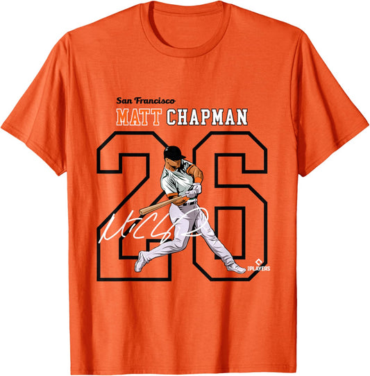 Matt Chapman | San Francisco Baseball Players | MLBMCN3004 T-Shirt