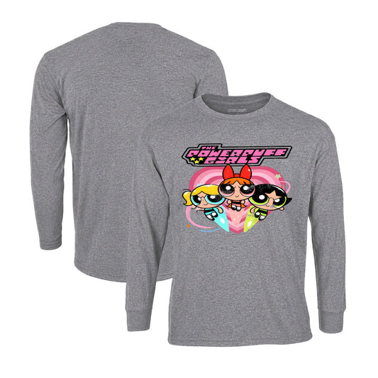 Powerpuff Girls Long Sleeve T-Shirt in Graphite Heather