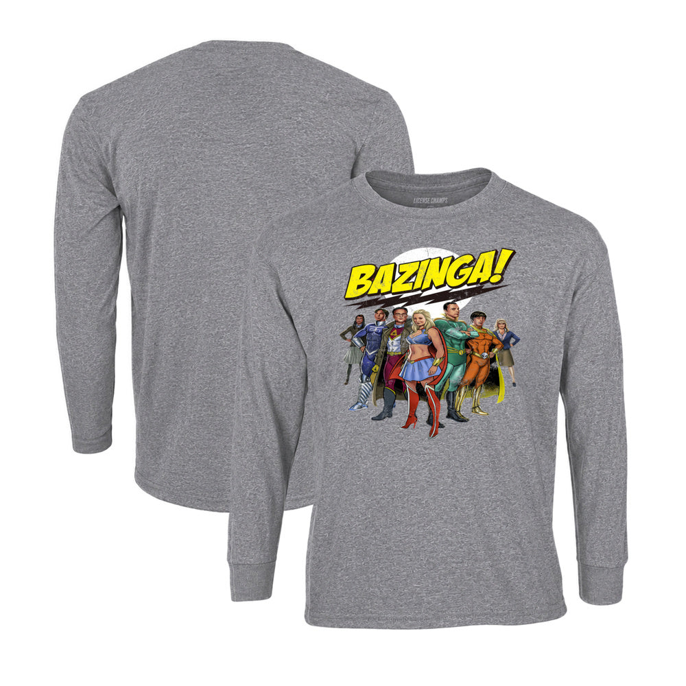 The Big Bang Theory Long Sleeve T-Shirt in Graphite Heather